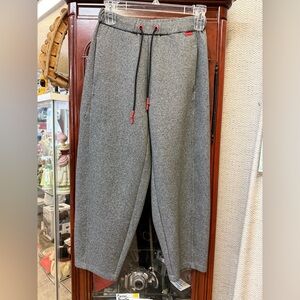 NEW NWT ruti the wide scuba pants heathered black small/medium joggers sweatpant